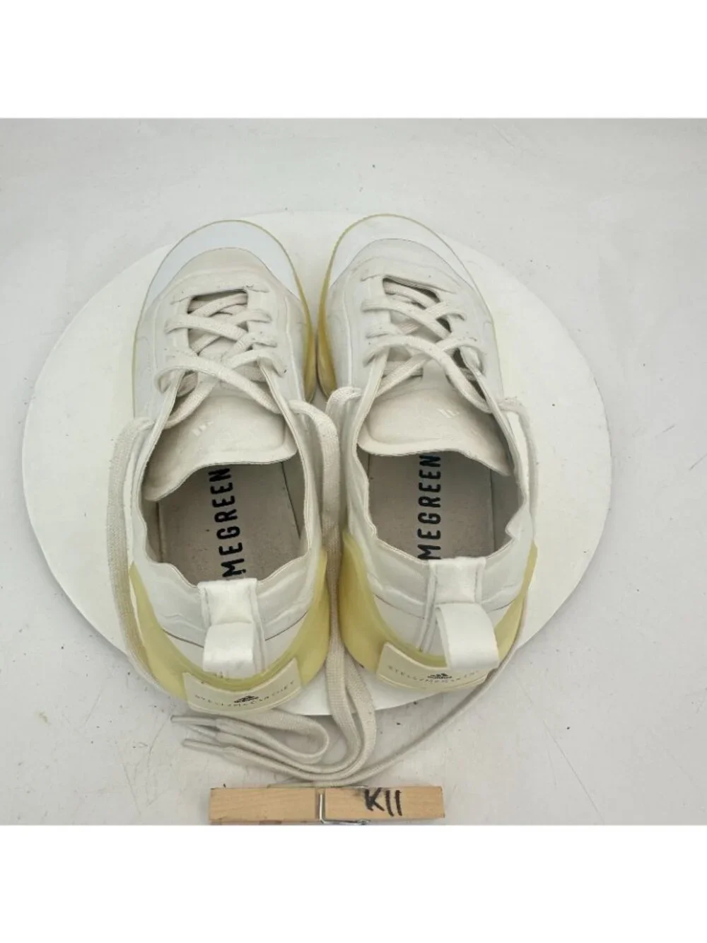 adidas Stella McCartney x Treino Men Size 8.5 FY1548 Triple White Training Shoe